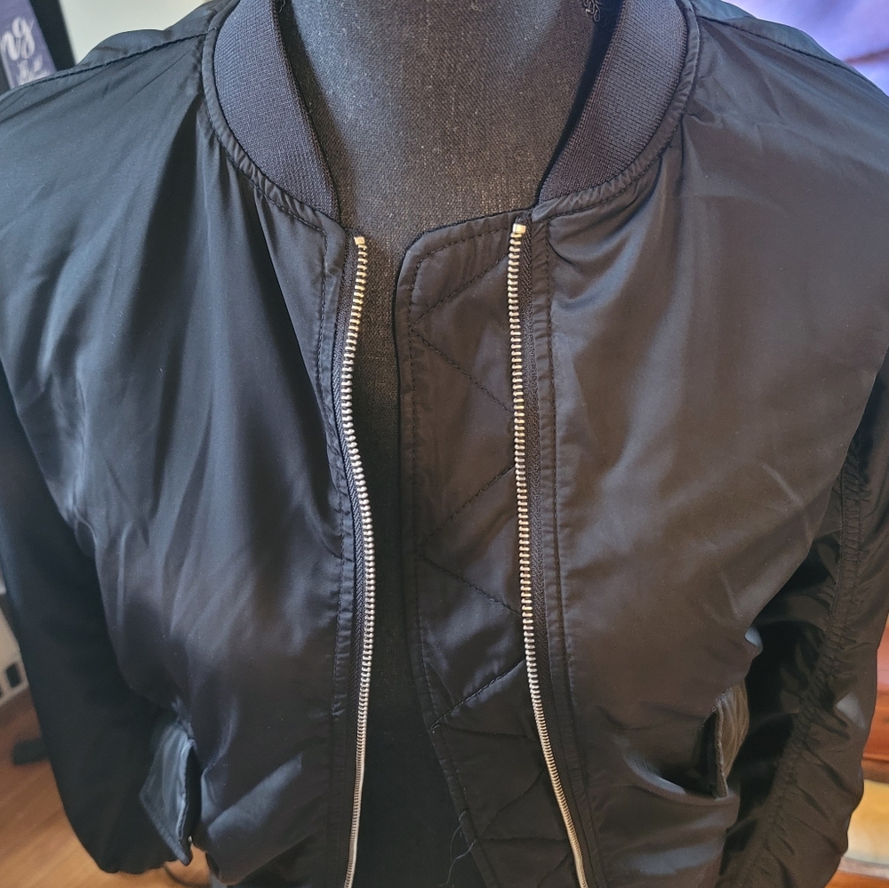 H&M Bomber Jacket lined with Light Pink